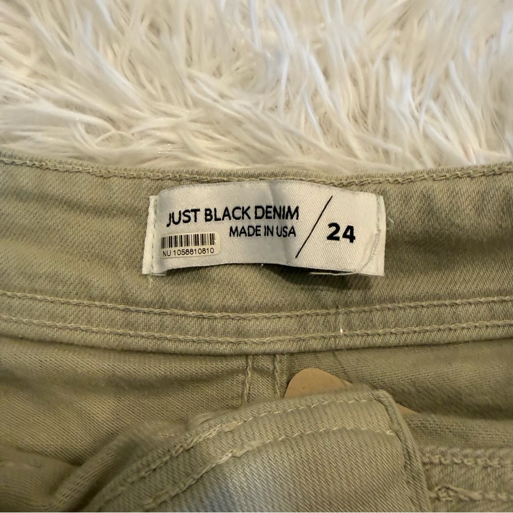Just Black Denim Nautical Wide Leg Jean Scandi 24 Sage Quiet Luxury Minimal - Picture 3 of 9